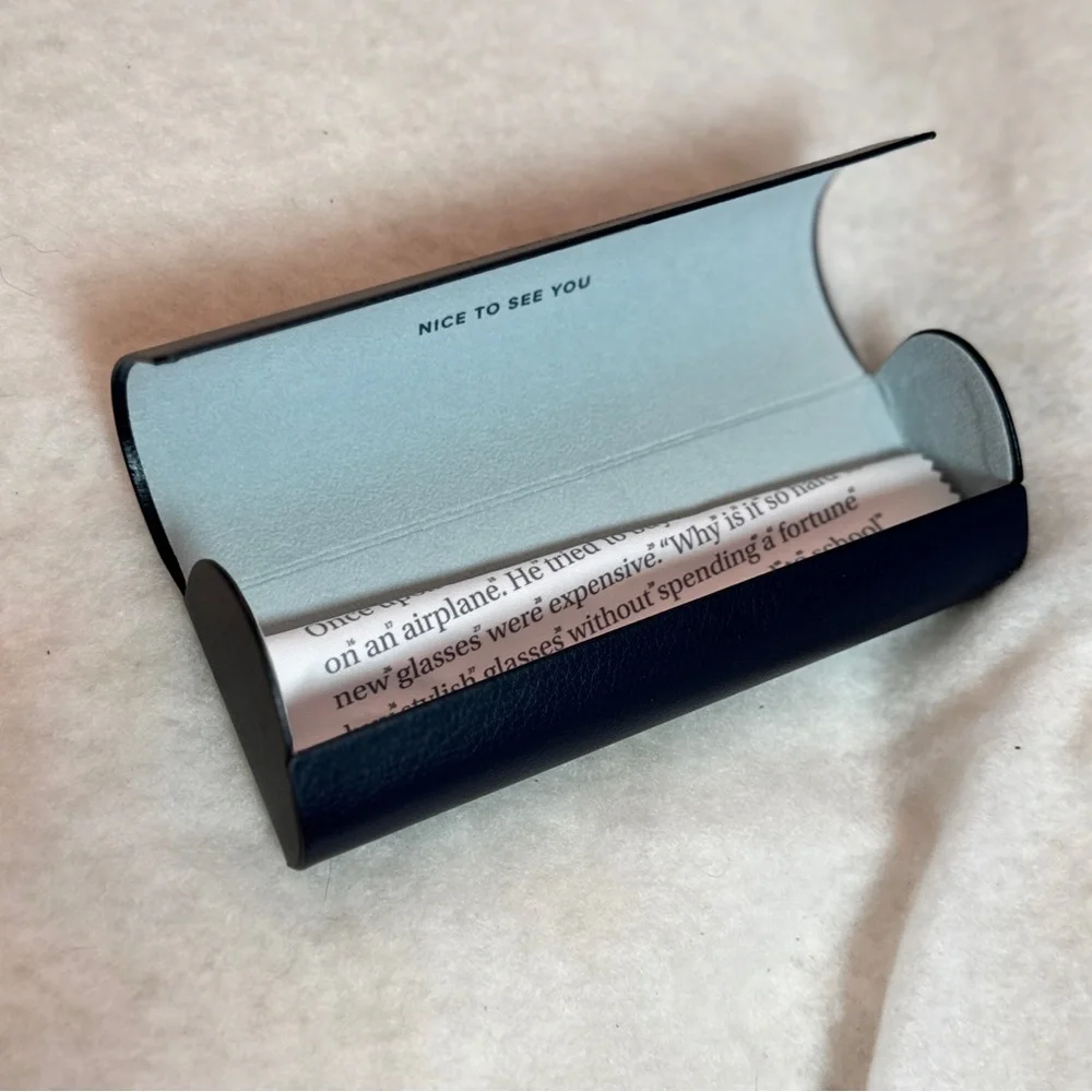 Warby Parker Glasses Case Black‎ Eye Glass Case Protect Glasses Classic